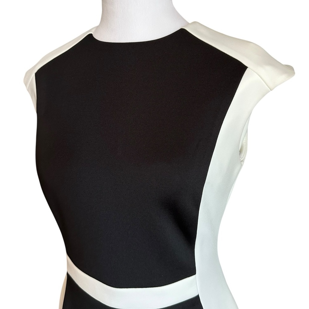 NWT Calvin Klein Colorblocked Scuba Sheath Dress Size 4 - Picture 14 of 17